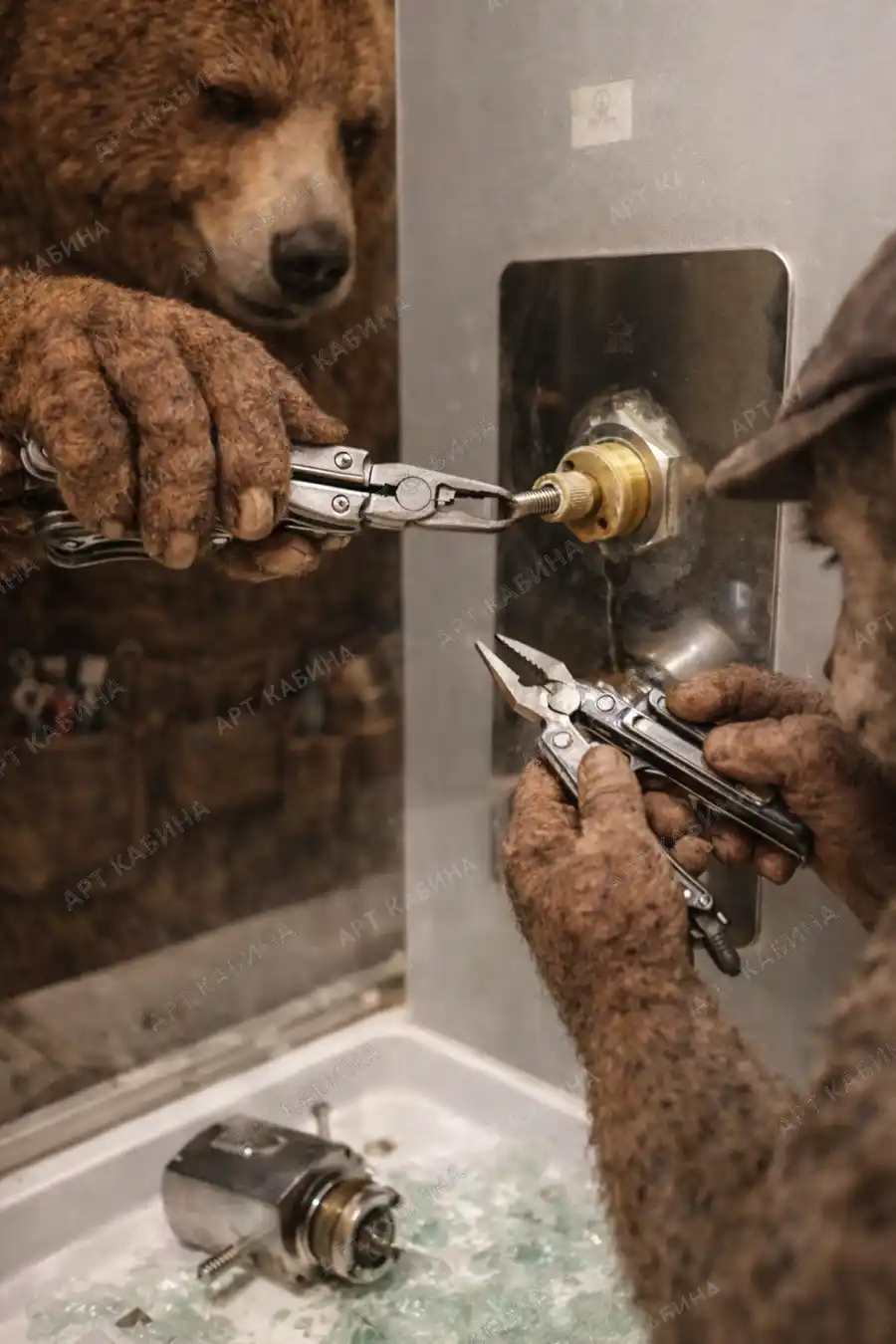 Замена переключателя смесителя