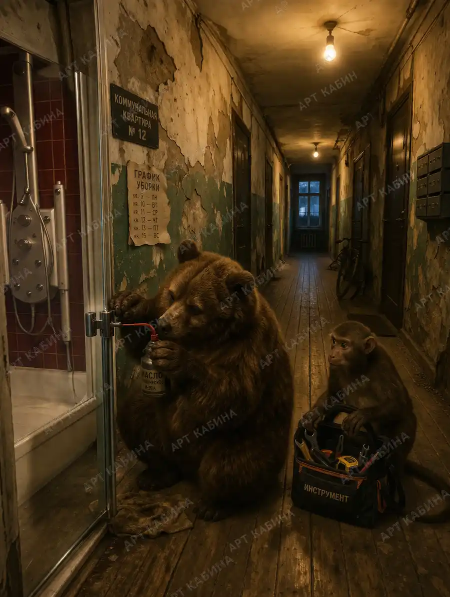 Настройка распашных-душевых дверей